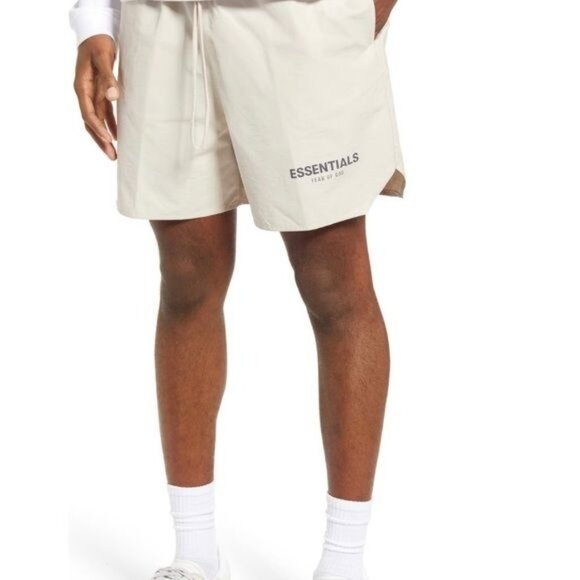 Fear of God Essentials Large Volley Shorts Stone - Picture 1 of 6